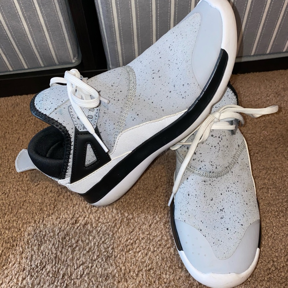 Gray,black & white Jordan sneakers